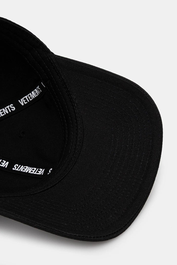 VETEMENTS cotton baseball cap Cof black UCF76CA100B