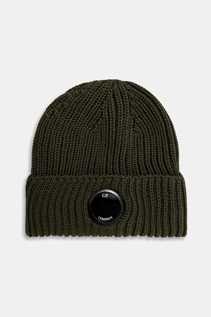 C.P. Company wool beanie wool green RFCMAC739A005509A