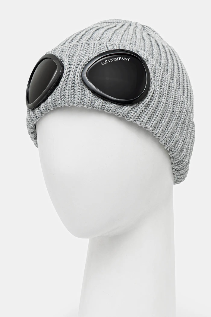 C.P. Company wool beanie RFCMAC742A005509A gray AW25