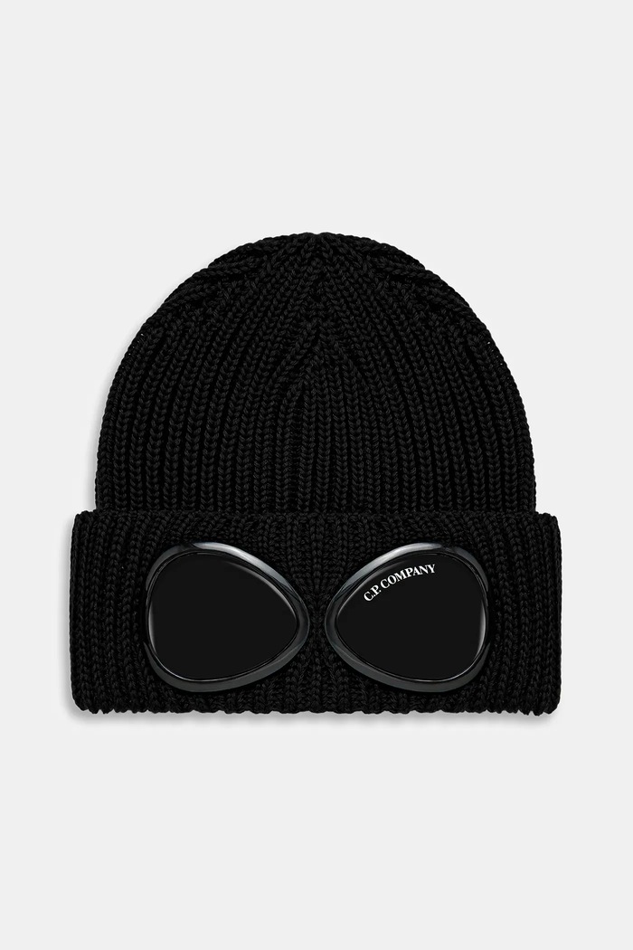 C.P. Company wool beanie wool black RFCMAC742A005509A