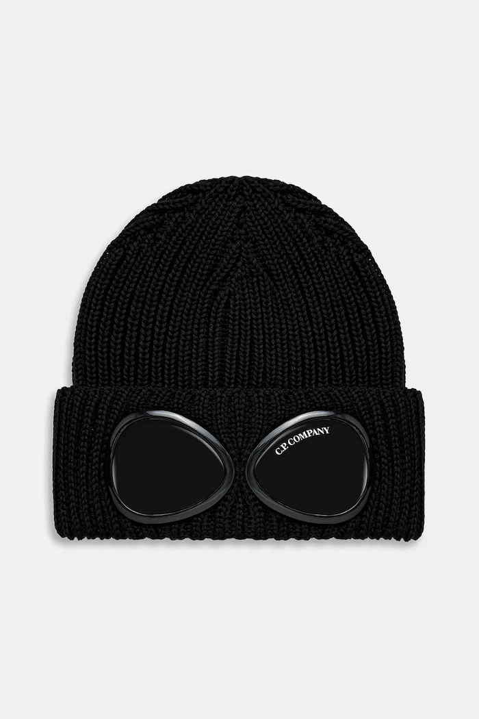 C.P. Company wool beanie wool black RFCMAC742A005509A