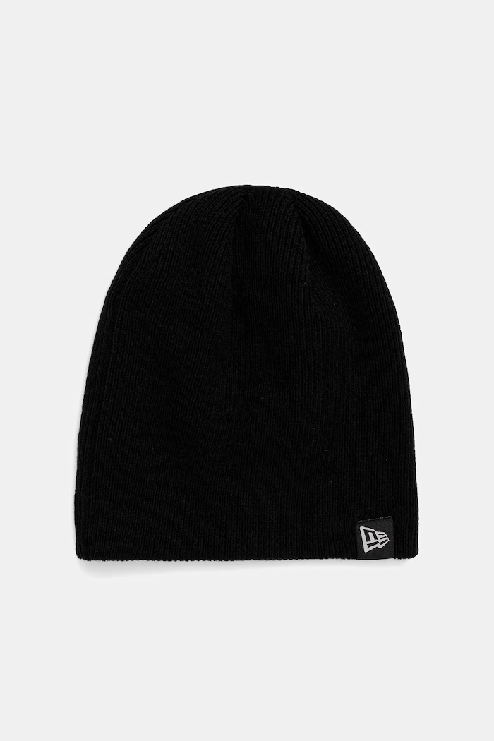 New Era cappello con lana a maglia fine nero 60691081