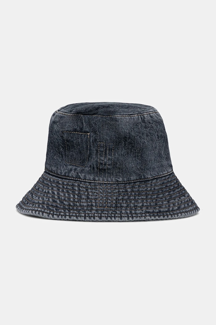 Pamučni šešir Rick Owens DRKSHDW Gilligan Hat bez uzorka plava DA02E7479.DGY