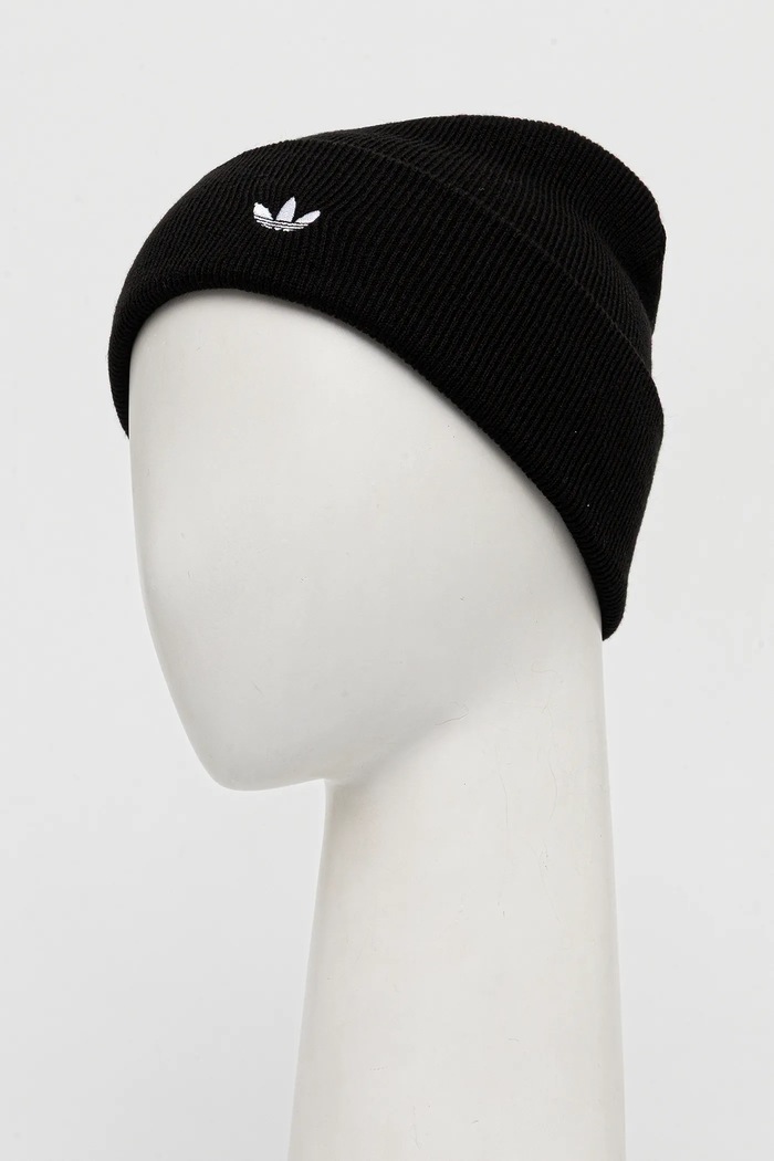 Σκούφος adidas Originals Adicolor Cuff JW7998 μαύρο AW25