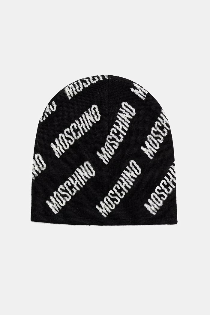 Moschino шапка с добавлением шерсти чёрный M5859.60112