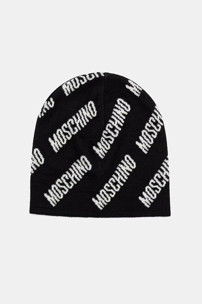 Moschino шапка с добавлением шерсти чёрный M5859.60112
