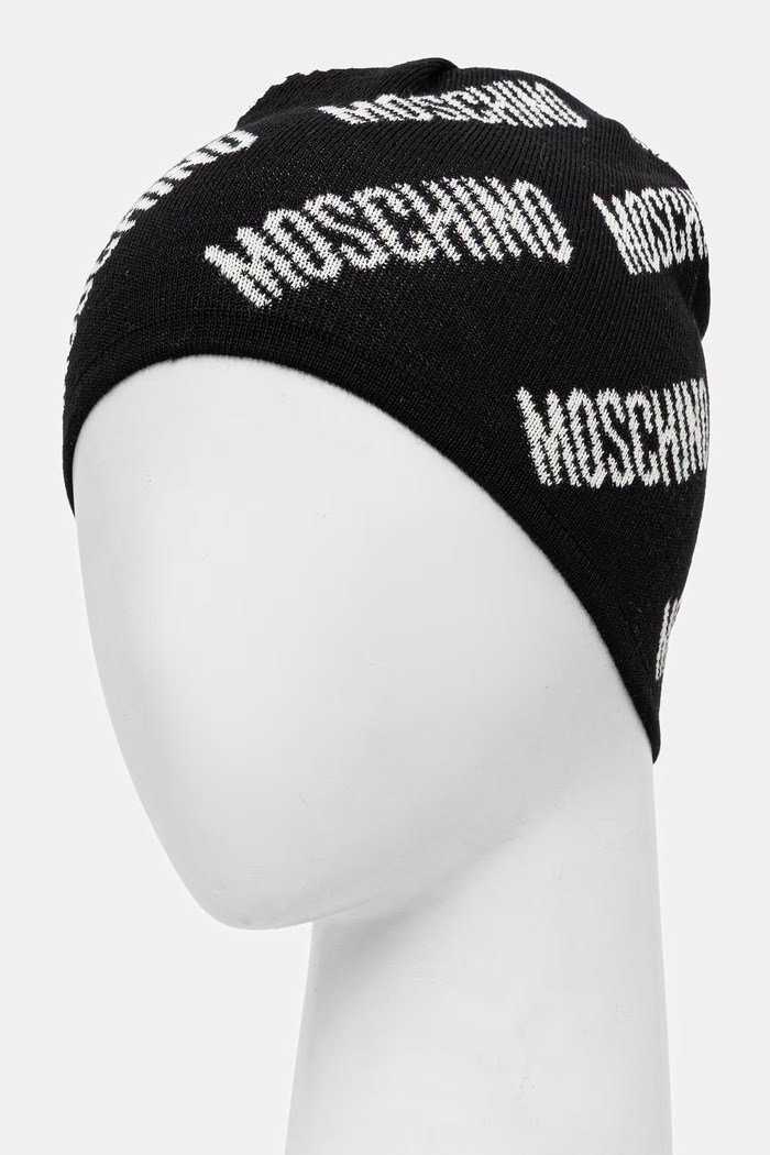 Аксессуары Moschino шапка с добавлением шерсти M5859.60112 чёрный