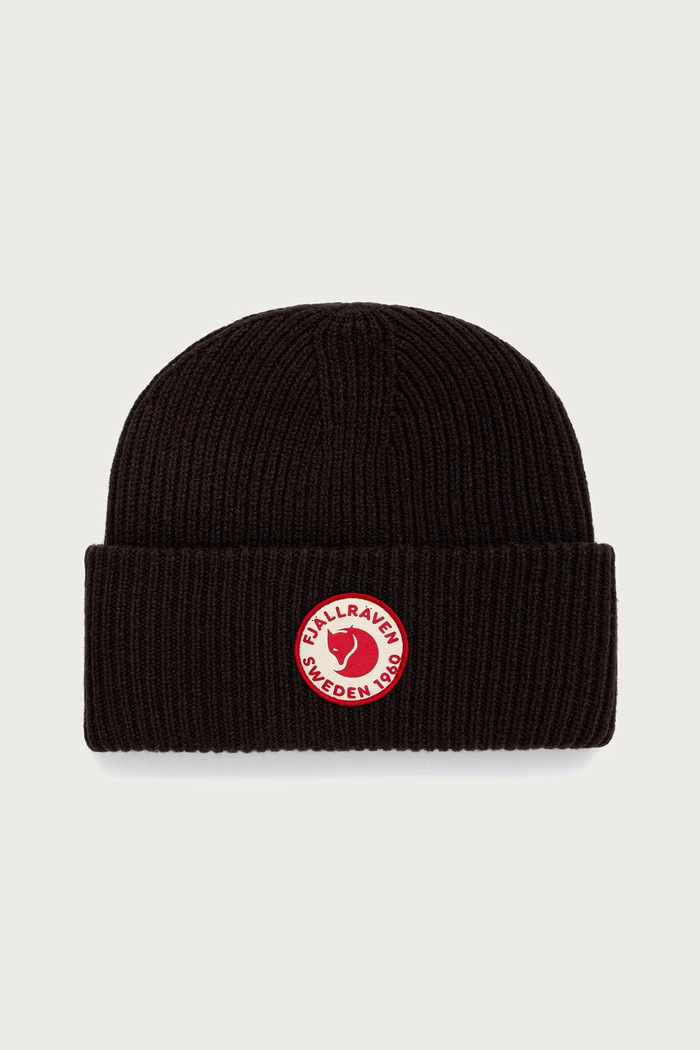 Fjallraven 1960 Logo czapka wełniana brązowy F78142