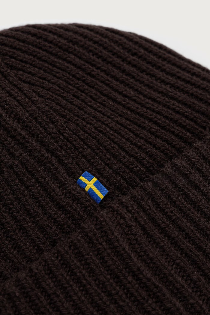 Akcesoria Fjallraven 1960 Logo czapka wełniana F78142 brązowy