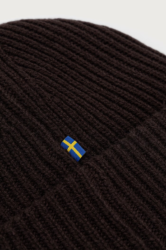Akcesoria Fjallraven 1960 Logo czapka wełniana F78142 brązowy