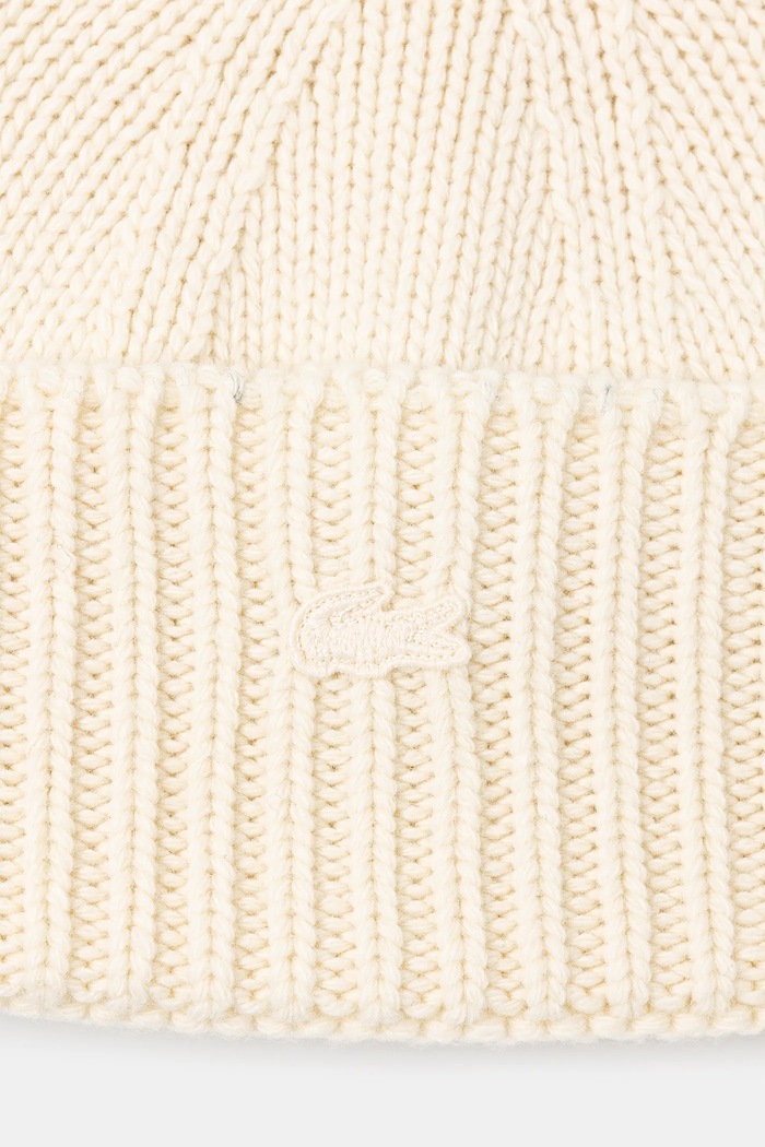 Akcesoria Lacoste Czapka wełniana RB4163 beżowy