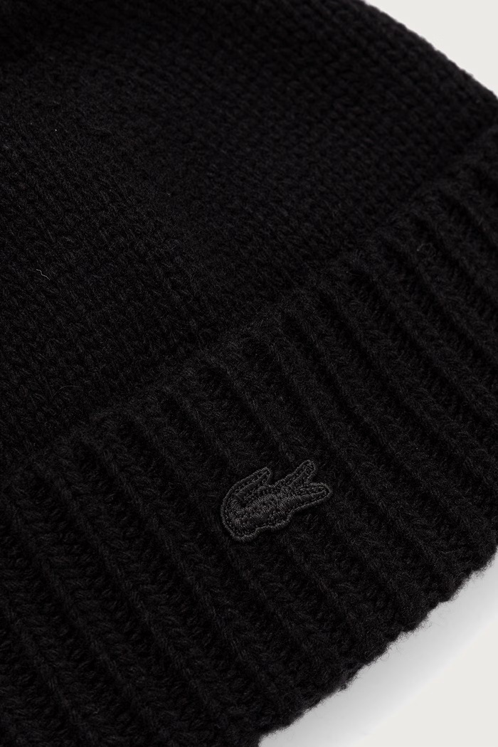 Akcesoria Lacoste Czapka beanie wełniana RB4163 czarny