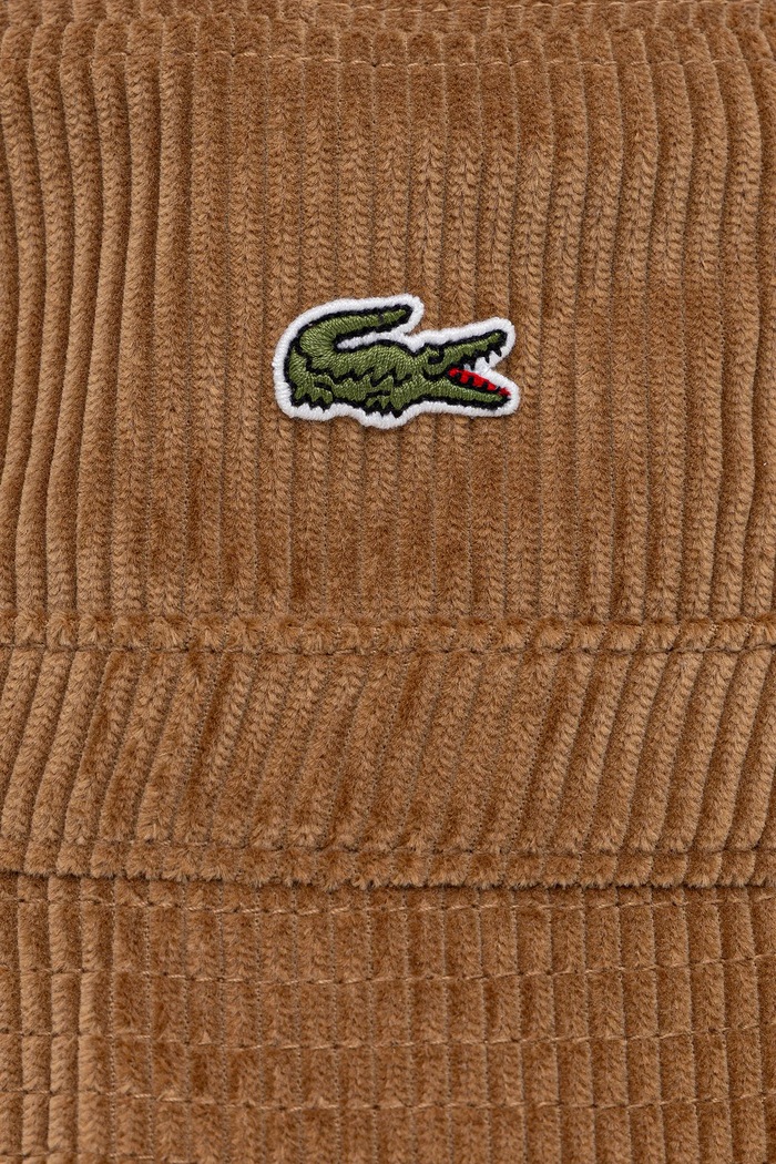 Manšestrový klobouk Lacoste hnědá RK2934