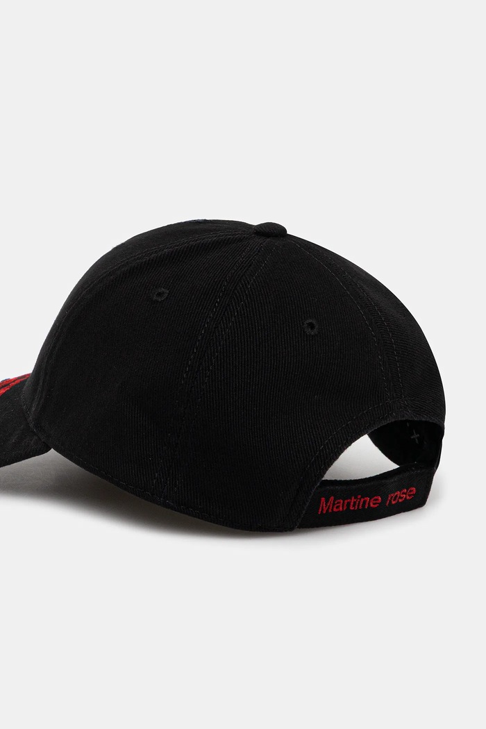 Accessories Martine Rose cotton baseball cap Rose Martine Cut Peak 1130WP13002 black
