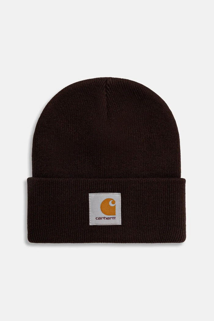 Carhartt WIP beanie Short Watch Hat applique brown I017326.47XX