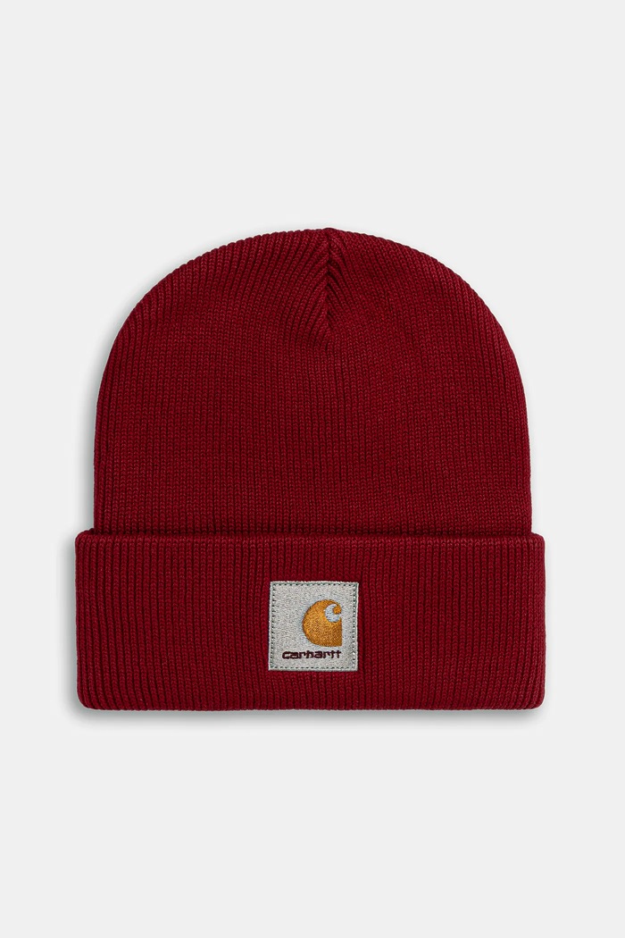 Хлопковая шапка Carhartt WIP Ohio Beanie хлопок бордо I035430.H8XX