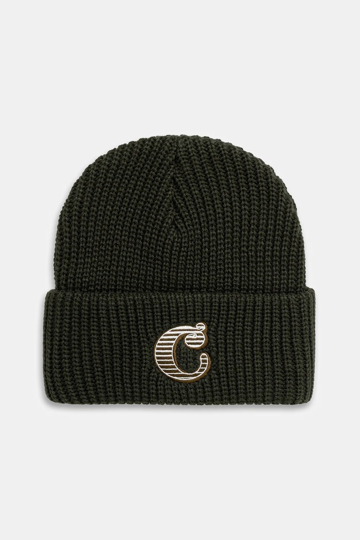 Carhartt WIP czapka Cold World Beanie pozostałe zielony I035604.2ZXXX