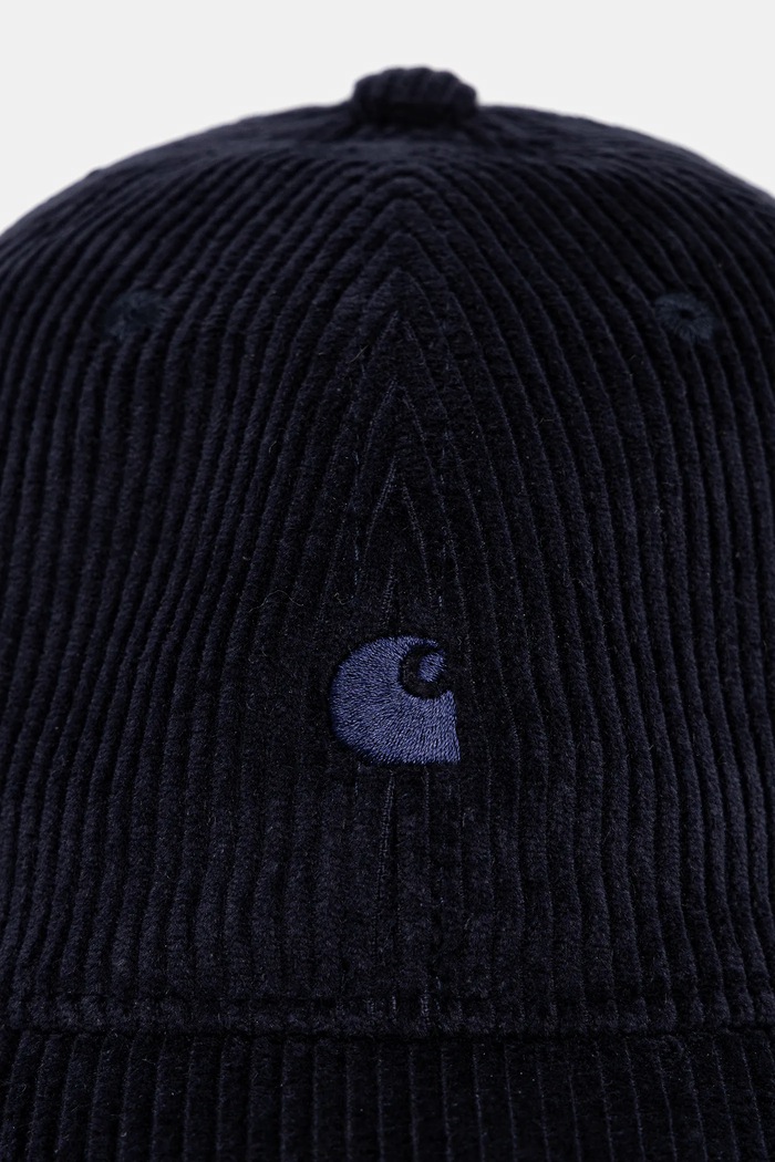 Βαμβακερό καπέλο του μπέιζμπολ Carhartt WIP Harlem Cap I026890.0FHXX σκούρο μπλε AW25