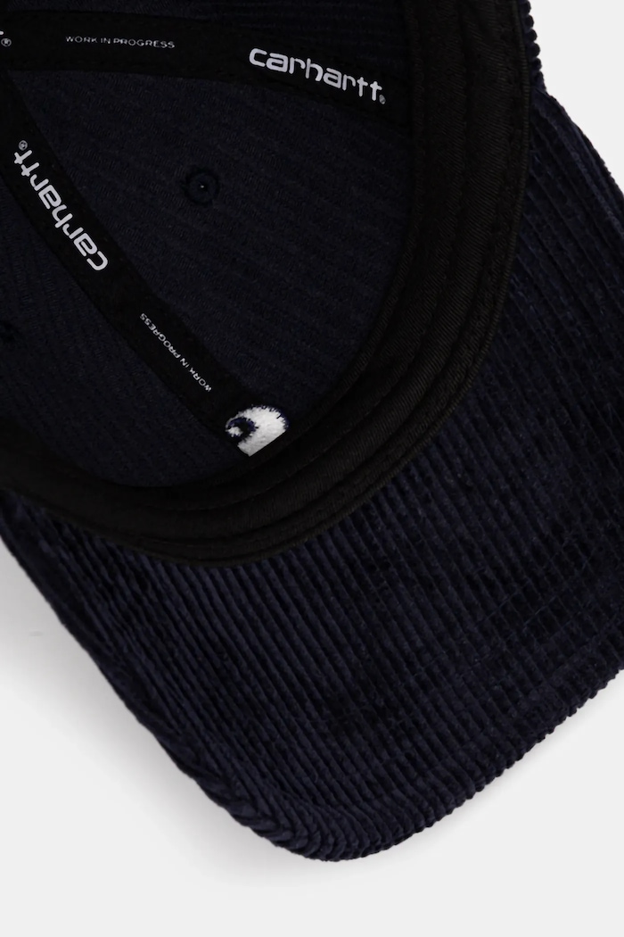 Βαμβακερό καπέλο του μπέιζμπολ Carhartt WIP Harlem Cap σκούρο μπλε I026890.0FHXX