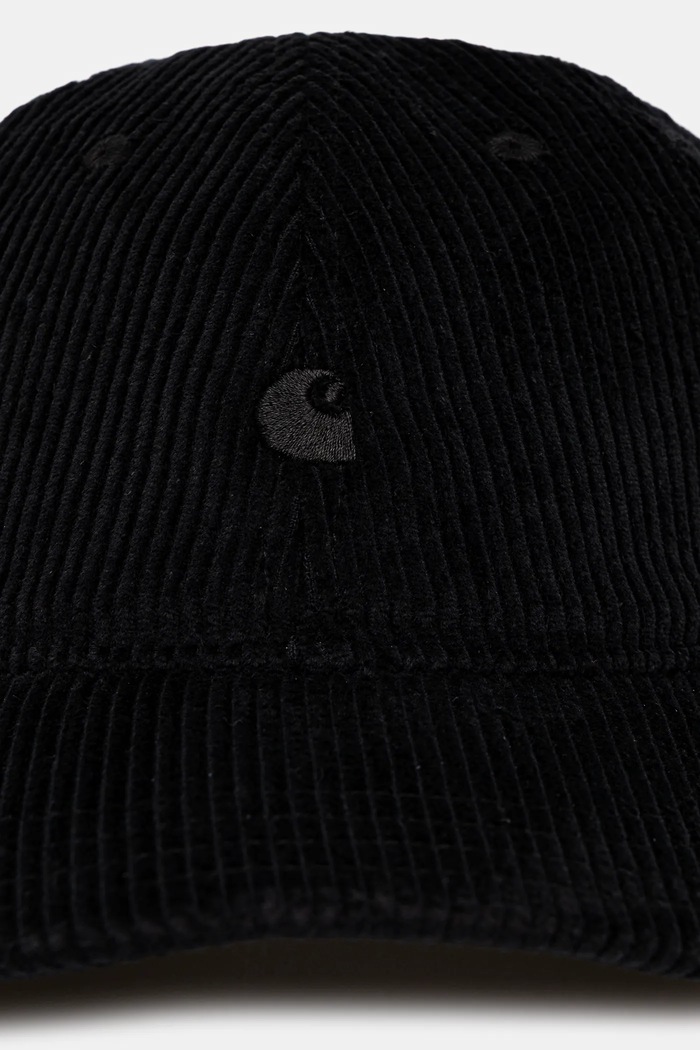 Κοτλέ καπέλο μπέιζμπολ Carhartt WIP Harlem Cap I026890.00EXX μαύρο AW25