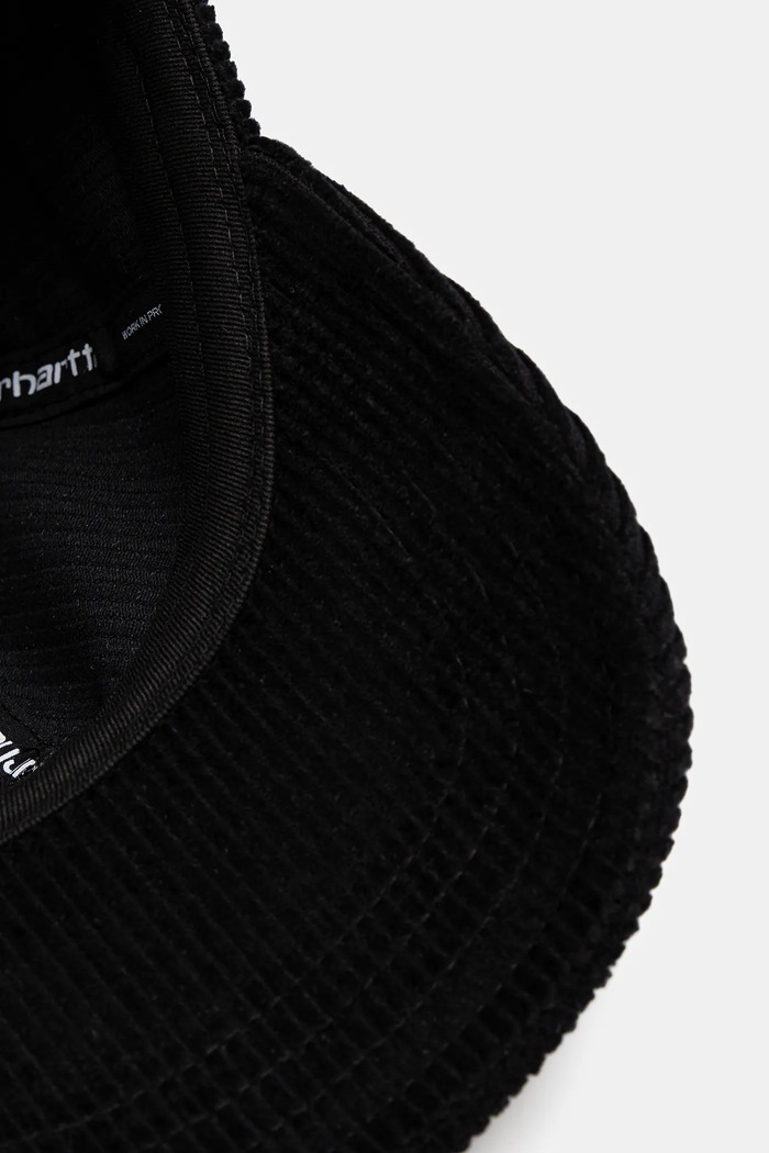 Κοτλέ καπέλο μπέιζμπολ Carhartt WIP Harlem Cap μαύρο I026890.00EXX