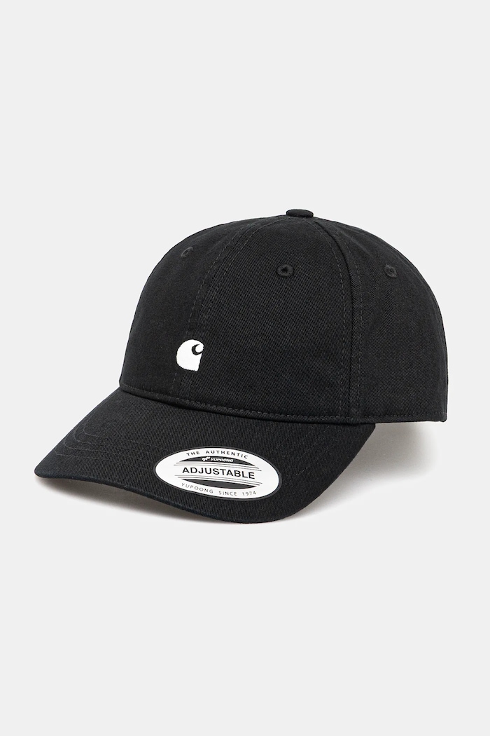 Carhartt WIP czapka z daszkiem bawełniana W' Madison Logo Cap bawełna czarny I034606.K02XX