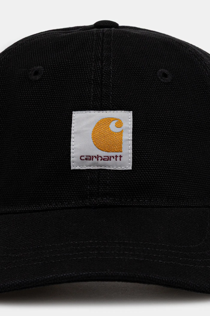 Хлопковая кепка Carhartt WIP Selby Canvas Cap I035414.8906 чёрный AW25