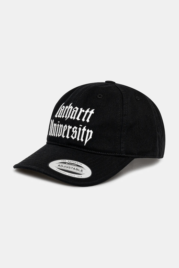 Carhartt WIP berretto da baseball in cotone Schooling Cap applique nero I035629.K02XX