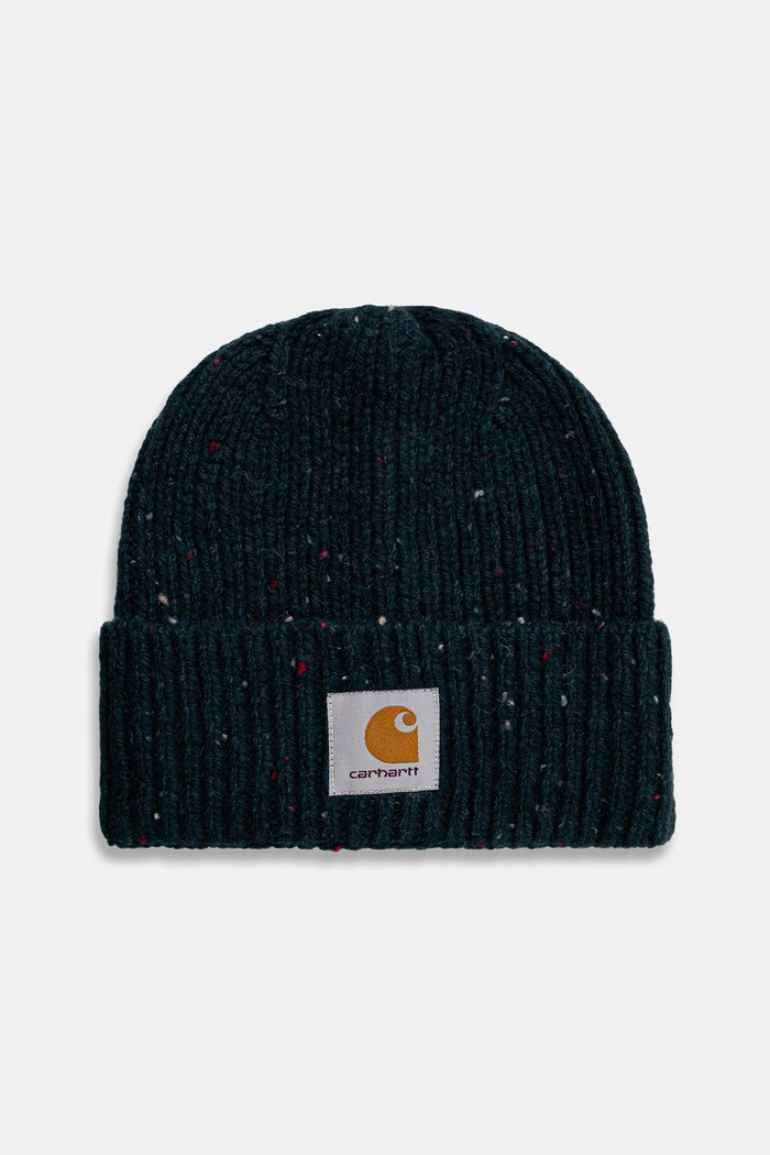 Шапка с добавлением шерсти Carhartt WIP Anglistic Beanie меланж бирюзовый I013193.3ARXX