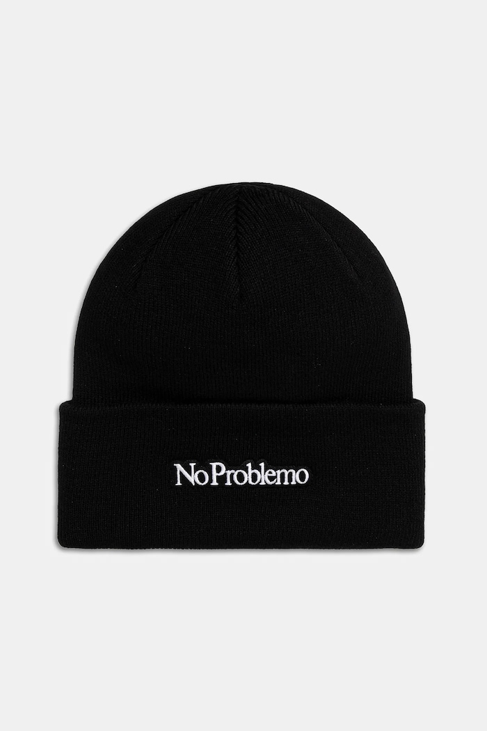 Шапка No Problemo Beanie средно дебел черен NP9020904