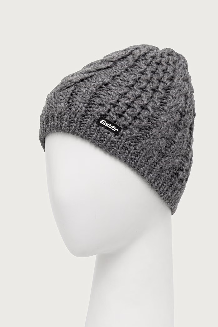 Eisbar Czapka beanie z wełną Afra MÜ E75040 szary AW25