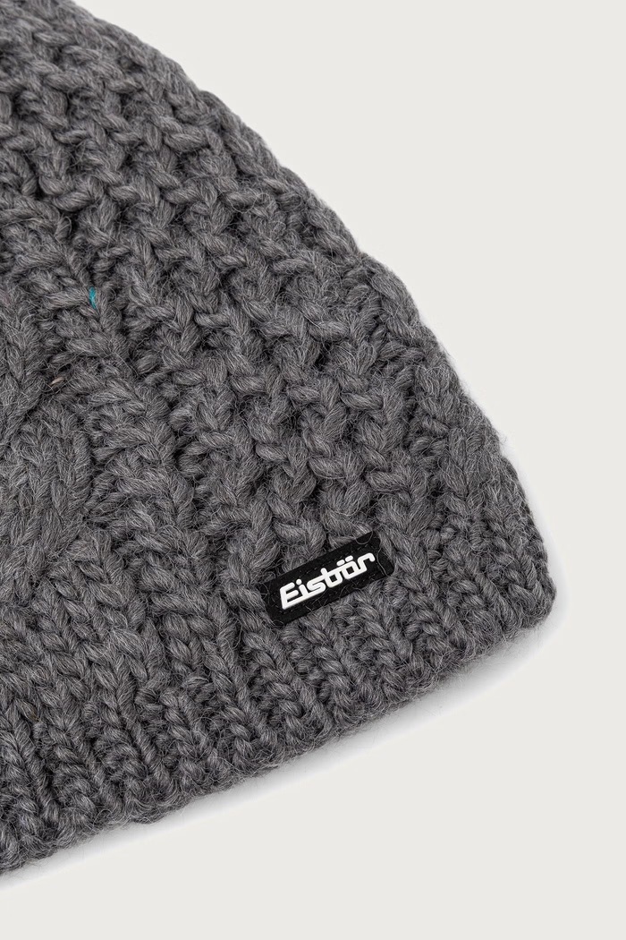 Akcesoria Eisbar Czapka beanie z wełną Afra MÜ E75040 szary