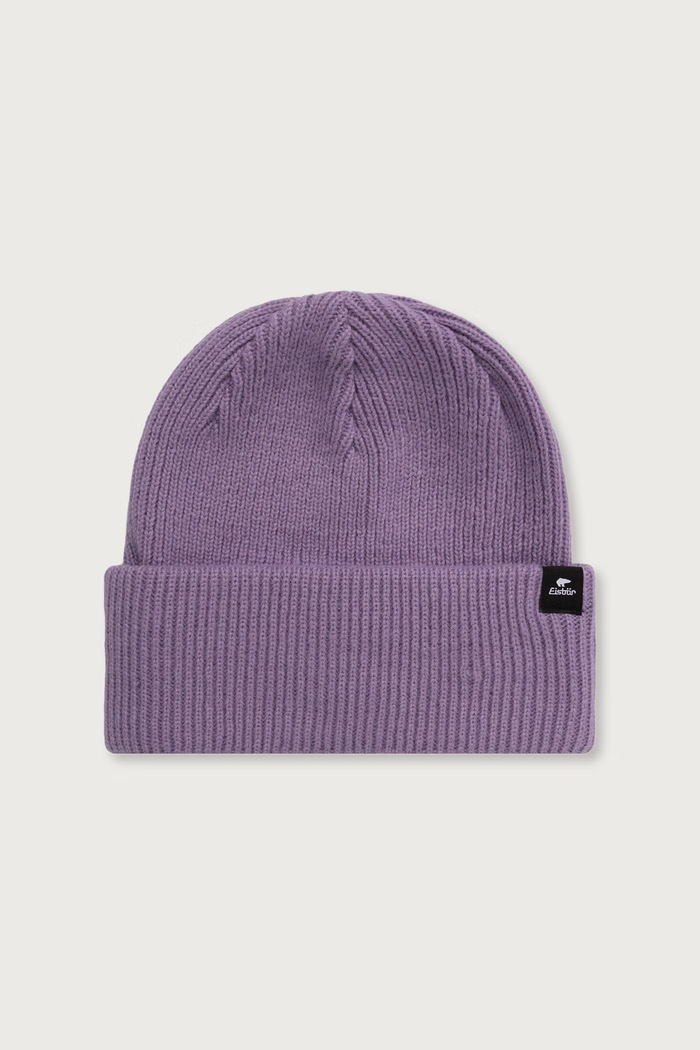 Eisbar Czapka beanie z dodatkiem merino Salma MÜ 2.0. fioletowy E75051