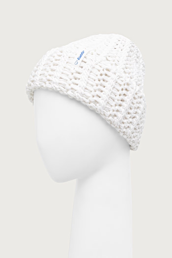 Akcesoria Eisbar Czapka beanie wełniana Selda MÜ E31025 biały