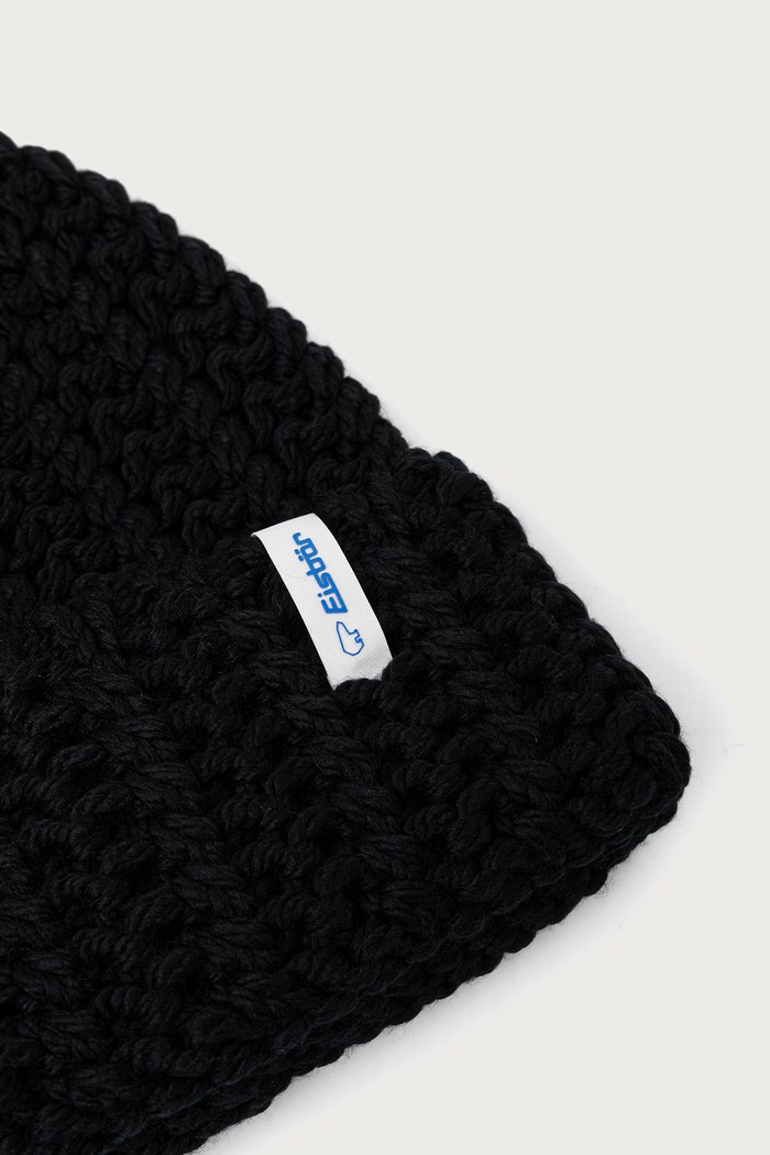 Akcesoria Eisbar Czapka beanie wełniana Selda MÜ E31025 czarny
