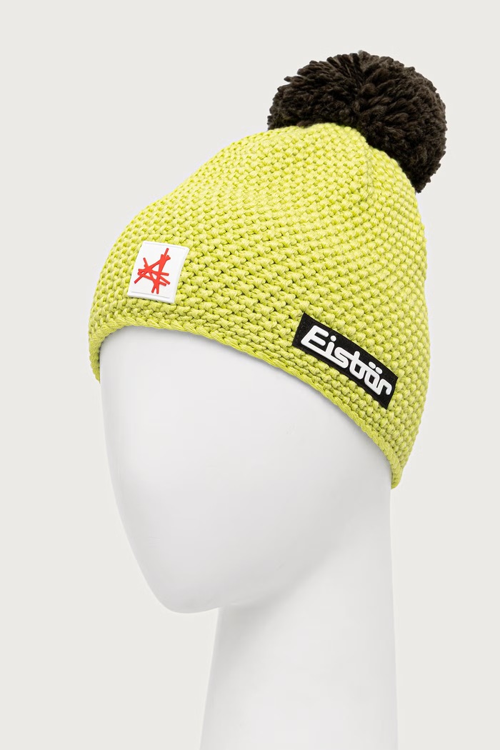 Eisbar Czapka beanie z wełną merino Jamie Pompon MÜ SA E33171 zielony AW25