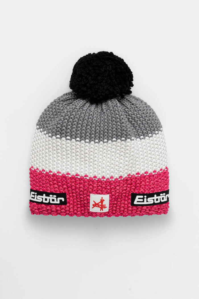 Eisbar berretto in misto lana Star Pompon MÜ SA medio spessore rosa E33172
