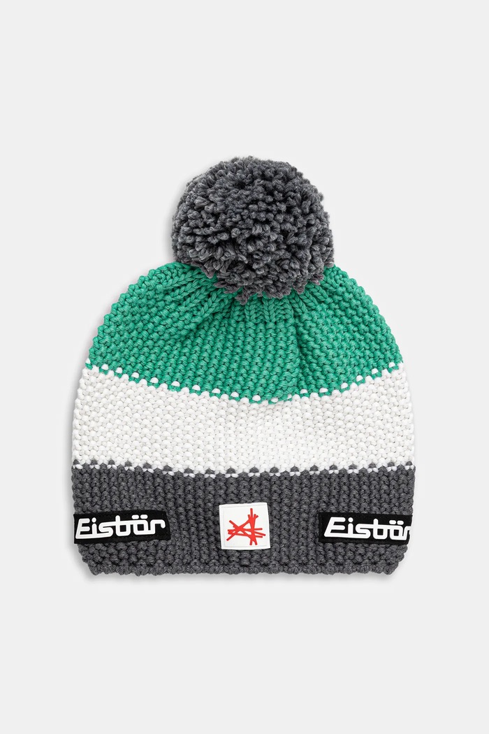 Eisbar Căciulă din amestec de lână Star Pompon MÜ SA verde E33172