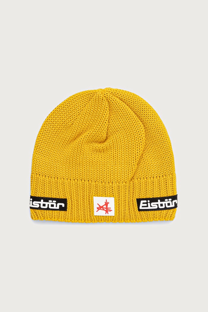 Eisbar Czapka z wełną merino Trop MÜ SA żółty E33166