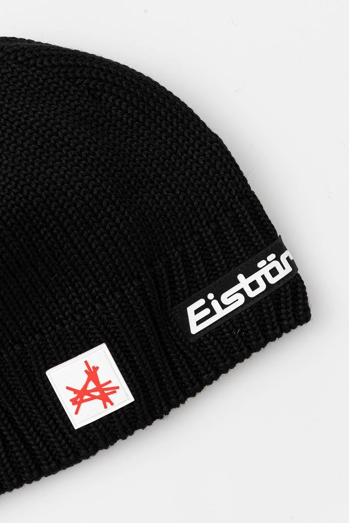 Akcesoria Eisbar czapka z dodatkiem wełny Trop MÜ SA E33166 czarny