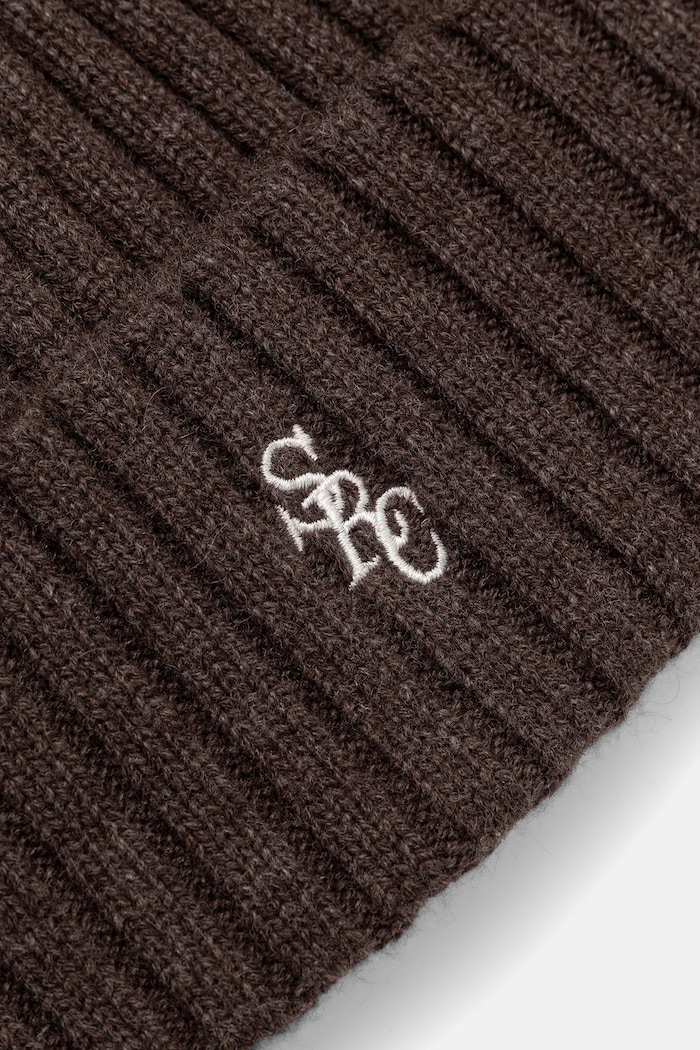 Αξεσουάρ Μάλλινο σκουφί Sporty & Rich SRC Cashmere AC06666302BR27 καφέ