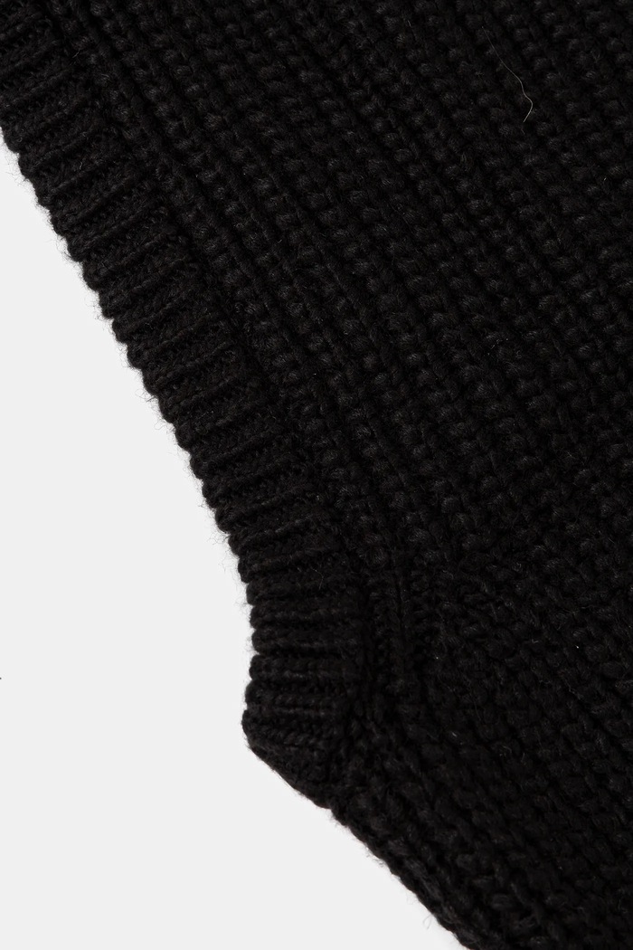 Glugă din amestec de lână CABLE UGG 102740 negru