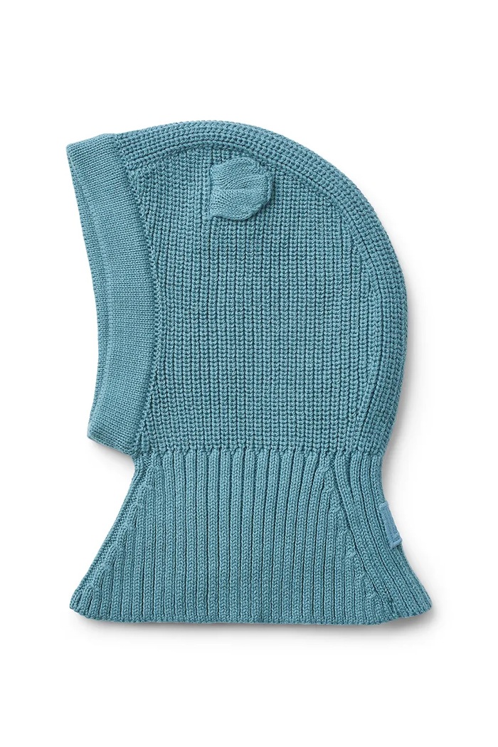 Bavlnená kukla Liewood Hanibal Balaclava bavlna tyrkysová LW20101.9BYA