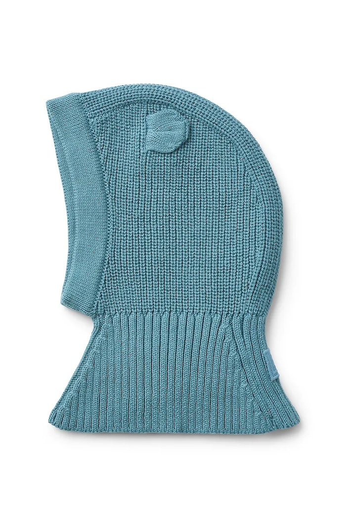 Bavlnená kukla Liewood Hanibal Balaclava bavlna tyrkysová LW20101.9BYA