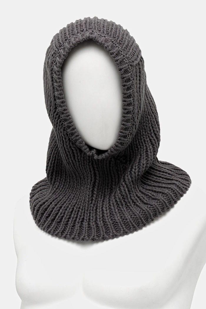 Kukla Y-3 Knit Hood KC0416 šedá AW25