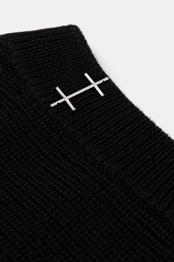 HELIOT EMIL kominiarka z dodatkiem wełny AW25.16.122.BLK01.CO czarny AW25