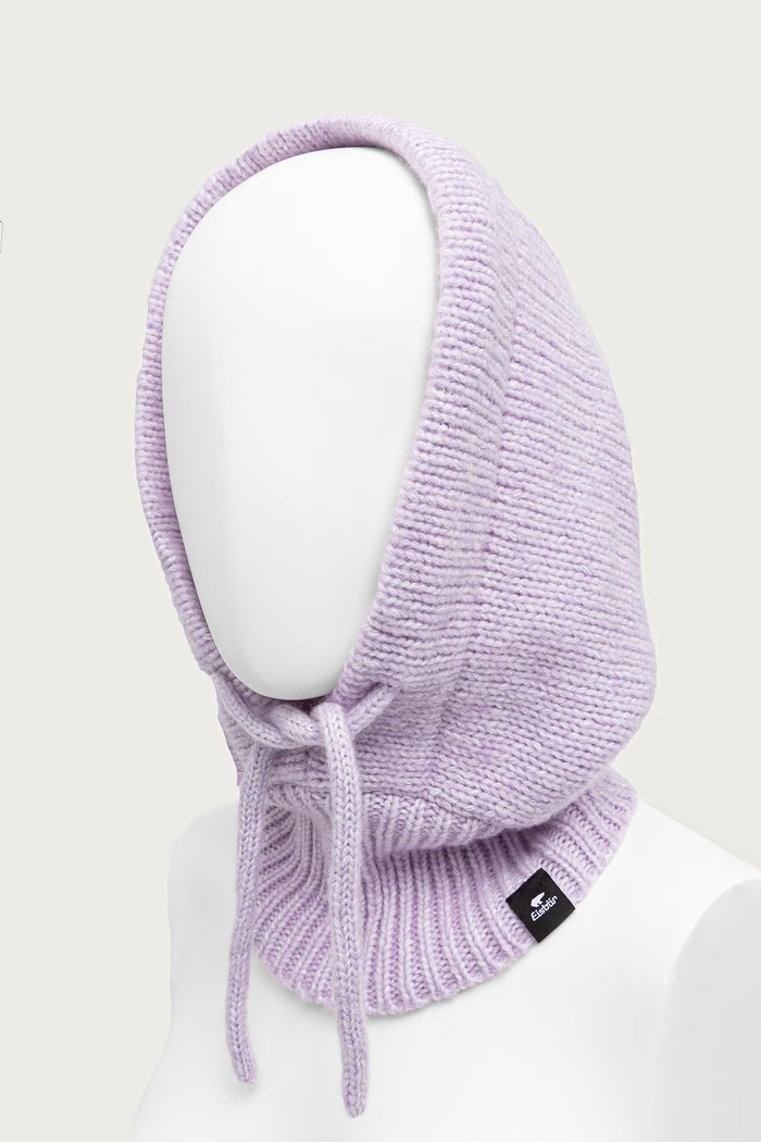 Akcesoria Eisbar Kaptur z wełną merino Mathilde Hood E31003 fioletowy
