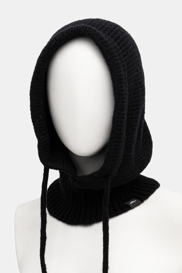Eisbar Balaklava s dodatkom vune Eisbar Mathilde Hood E31003 crna AW25