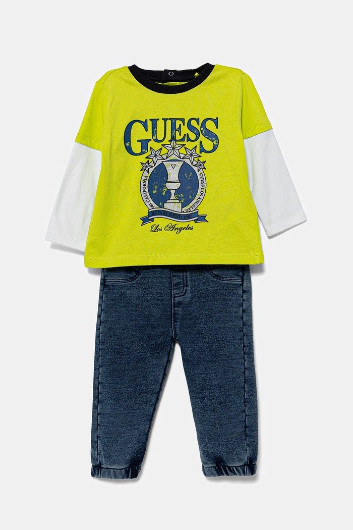 Dětská souprava Guess pletenina žlutá I5YG05.K8HM4.9BYA