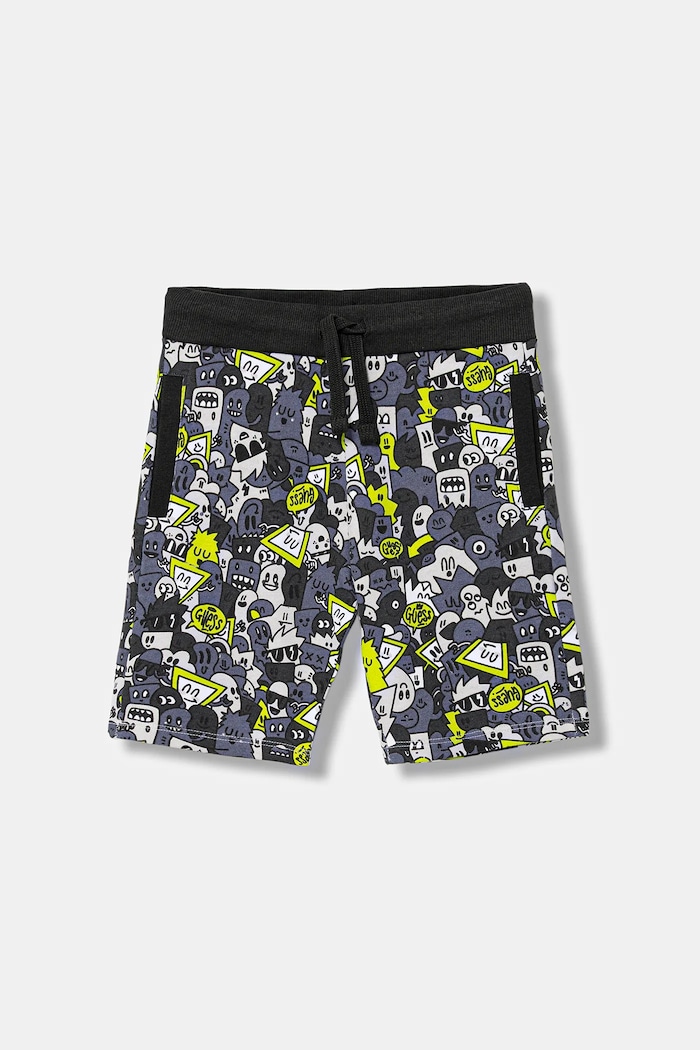 Guess Dětské bavlněné šortky Guess zelená N5YD00.KA6R4.9BYA